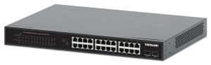 Gigabit Ethernet PoE+ Switch 24-Port with 2 SFP Ports