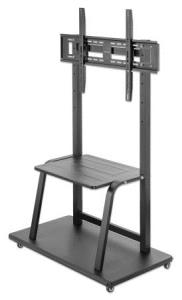 TV Cart - 1 TV - Height-Adjustable - 37 to 100in - Black
