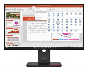 Desktop Monitor - ThinkVision T27-40 - 27in - 1920x1080 (Full HD) - USB Hub - 4ms 120Hz 99% sRGB