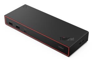 ThinkPad USB4 Dock 5000 with 135W Adapter - 4x USB-A / 2x USB-C / HDMI / 2x DP / RJ45 - 100W USB Power Delivery - UK