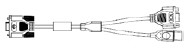 Db15/USB Dual Locking Cable