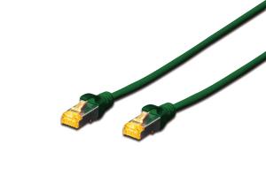 Patch cable  Copper conductor - CAT6a - S/FTP - Snagless - 10m - green