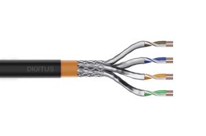 outdoor installation cable - Cat 7 - S/FTP - AWG 23/1 - 1000m - Black