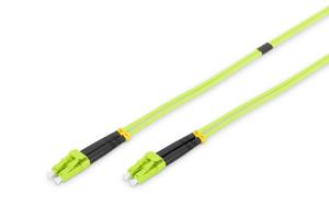 Fiber Optic Patch Cord, LC to LC Multimode, OM5, 50/125 �, Duplex Length 1m