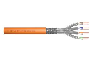 installation cable - Cat 7 - S/FTP - AWG 23/1 - simplex - 100m - Orange