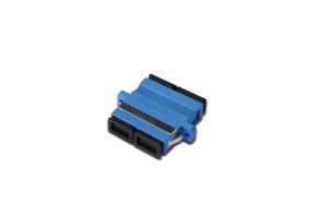SC / SC Duplex Coupler, color blue Zirconia Ceramic Sleeve, Plastic housing, Singlemode,inc.fixing material