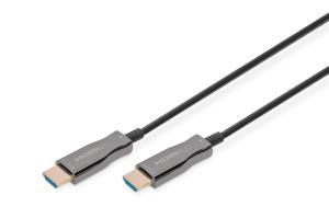 HDMI AOC hybrid-fiber connection cable, Type A M/M, 15m UHD 4K@60Hz, CE, black