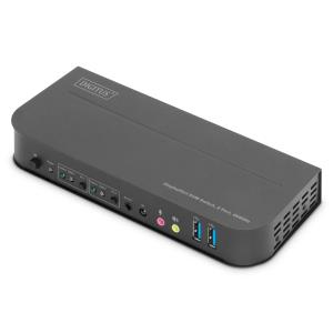 KVM Switch, 2x1 DP, DP/HDMI Out,USB 4Kx2K@60Hz