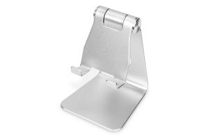 Aluminum Smartphone Stand foldable, up to 6.5in Grey