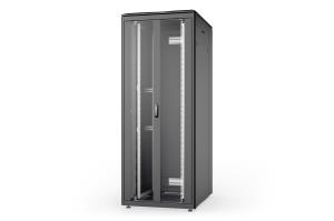 42U network cabinet - Unique 2053x800x1000mm double glass front door Black