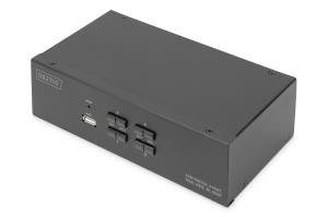 KVM Switch - 4 Port, Dual Display, 4K, HDMI