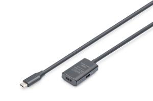 Active USB-C Extension Cable - 5G USB 3.2 Gen1 USB-C - USB-C (M/F) - 5m