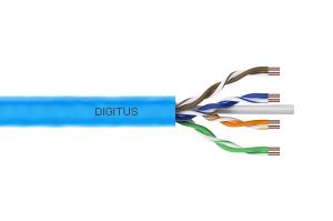 installation cable - CAT6A - U/UTP - Dca - 100m - blue