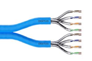 installation cable - CAT6a - U/FTP - Eca - 100m - Light blue