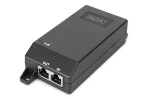 Gigabit Ethernet PoE+ Injector - 802.3at Power Pins:4/5(+) 7/8(-) 30W