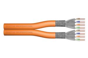 installation cable - CAT 7 - S/FTP - AWG 23/1 Duplex - 500m - yellow