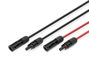 Solar Extension cable - 6 sqmm, MC4 connector 10m,6sqmm,halogen-free,UV-res.,flex,IP67 - 2pcs