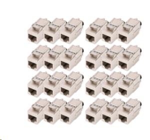 Cat.8.I Keystone Module - shielded - tool free, dust cap, 24 pcs.