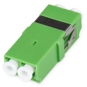 Fiber optic coupler - duplex, LC APC, SM, Without flange Ceramic Sleeve, Polymer-Geh