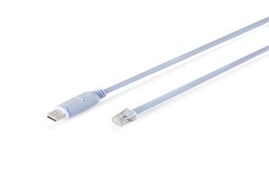 USB to RJ45 Console Cable - FT232RNL chIPSet, light blue, switch, router - 2m