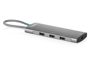 USB-C Docking Station, 8-Port - HDMI / 3x USB 3.2 Gen 1 / 2x USB 2.0 / 1x PD - 100W USB Power Delivery