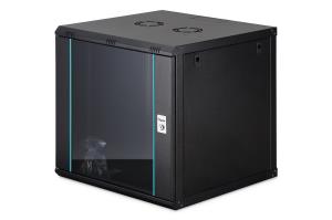 12U wall mounting cabinet - Dynamic-N 600 x 600 mm, unmounted, black