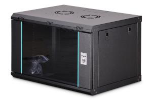 7U wall mounting cabinet - Dynamic-N 600 x 450 mm, unmounted, black
