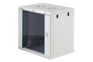 12U wall mounting cabinet - Dynamic-N 600 x 450 mm, unmounted, grey