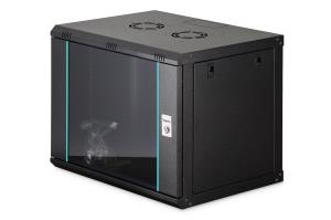 9U wall mounting cabinet - Dynamic-N 600 x 450 mm, unmounted, black