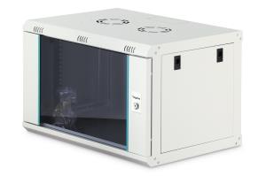 7U wall mounting cabinet - Dynamic-N 600 x 450 mm, unmounted, grey