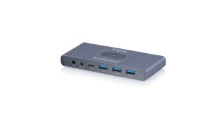 KVM Switch - 2x1 HDMI, 4K@60Hz 3x USB3.0, 1x USB C, Core Line