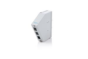 DIN Rail Splice Distribution - 6 SC DX/LC Quad Angled, Color Grey