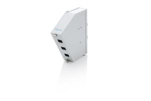 DIN Rail Splice Distribution - 6 SC SX/LC DX Angled, Color Grey