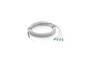 FTTH-Drop Cable - Singlemode, 4 fiber, LC/APC 2,4 mm, G.657.A2, 30m