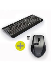 Silent Pack 2 In 1 Wireless Keyboard + Mouse - Qwerty Uk