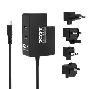 Wall Charger - GaN 100W International USB-C & USB-A