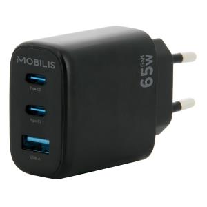 Wall Charger - 65W - 2 USB C + 1 USB A - GaN