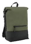 Two-tone Rolltop Backpack 14-16in - Khaki/Black - 25L