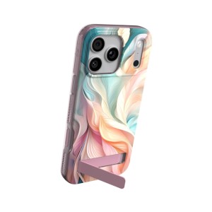 Milan Snap Case Kickstand with Camera Button Apple Redwood/17 ProMax Ether
