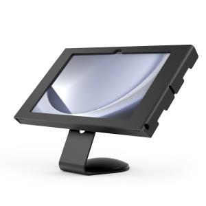 Bundle / VESA Fixed 45 Degree Core Counter Stand or Wall Mount + Swell Secured Enclosure Wall Mount for Galaxy Tab A9+ - Black (locked with screws)