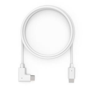 Right Angle Charging Cable -Charge & Data USB-C to USB-C 90-Degree Cable 2m - White