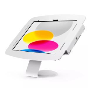Bundle / VESA Fixed 45 Degree Core Counter Stand or Wall Mount + Space, Enclosure for iPad 10th-11th (A16) Gen - White
