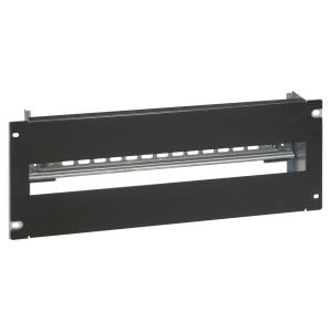 Din Profile Rail With Front Panel 24 Modules Black Ral 9005