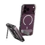 Kickstand Case for Apple iPhone 18 Pro Max/17 Pro Max Transparent w. White MagSafe