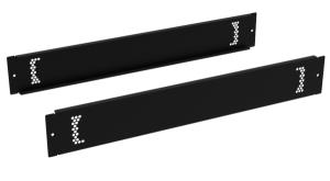 Set Of 2 Perforated Pliths 120mm X 100mm Black