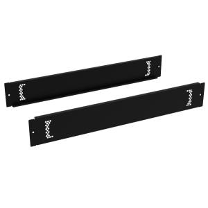 Set Of 2 Perforated Pliths 600mm X 100mm Black