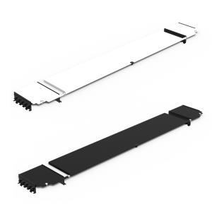 Airflow Plate 19in - Top Bottom - 800 X 150mm - White