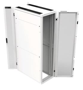 Nexpand Cabinet - 47u - Airtight With Side Panels - 600x1200mm(wxd) - White With Cable Finger