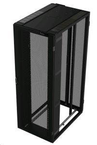 Nexpand Cabinet - 42u - With Side Panels - 800x1200mm(wxd) - Black  With 2x200 Wide Cable Trays