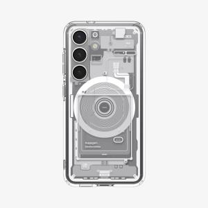 Galaxy S25 Ultra Hybrid MagFit Case Zero One White